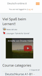 Mobile Screenshot of deutsch-online.it