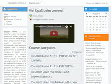 Tablet Screenshot of deutsch-online.it